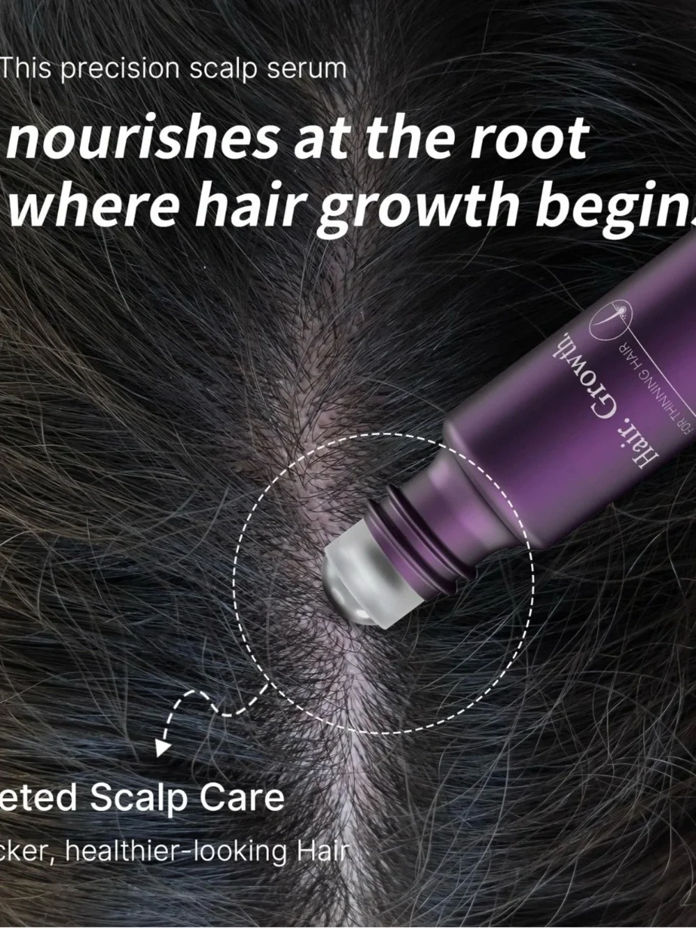 Hair. Growth. Scalp Revitalizing Serum – Purple & White Packaging
